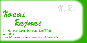 noemi rajnai business card